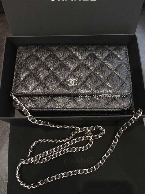 chanel metallic leather wallet on chain|buy chanel wallet online.